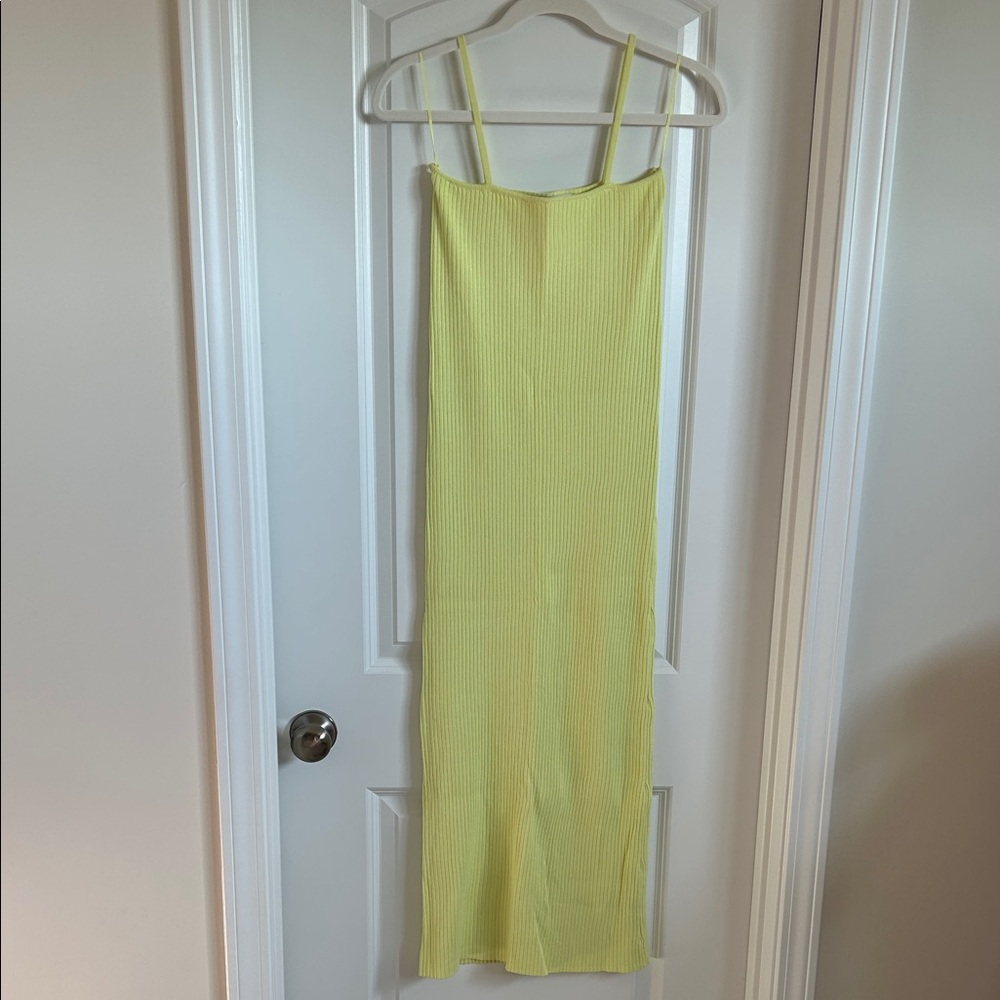 Zara Light Yellow Maxi Dress